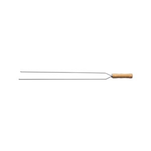 Brocheta para Churrasco Doble con Hoja de Acero Inoxidable de 75cm