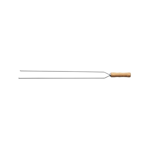 Brocheta para Churrasco Doble con Hoja de Acero Inoxidable de 75cm