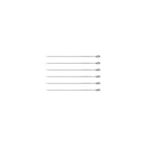 Juego de Brochetas de Acero Inoxidable 20cm 6 Piezas
