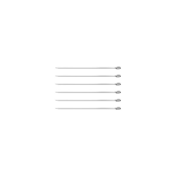 Juego de Brochetas de Acero Inoxidable 20cm 6 Piezas