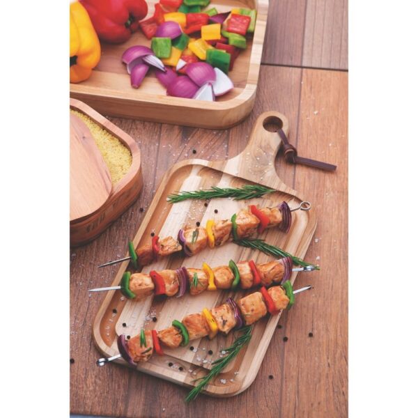 Juego de Brochetas de Acero Inoxidable 40cm 6 Piezas - Imagen 3