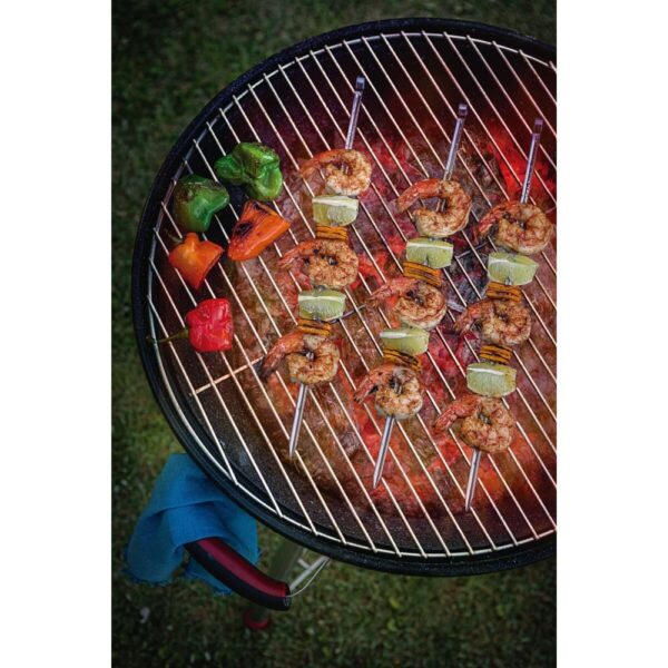 Juego de Brochetas de Acero Inoxidable 40cm 6 Piezas - Imagen 4