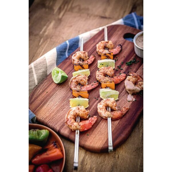 Juego de Brochetas de Acero Inoxidable 40cm 6 Piezas - Imagen 5
