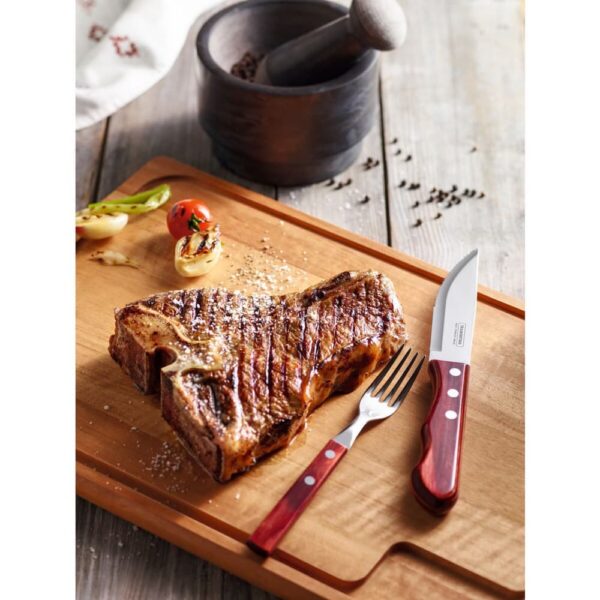 Juego de Cubiertos Jumbo para Churrasco Polywood Rojo 4 Piezas - Imagen 3