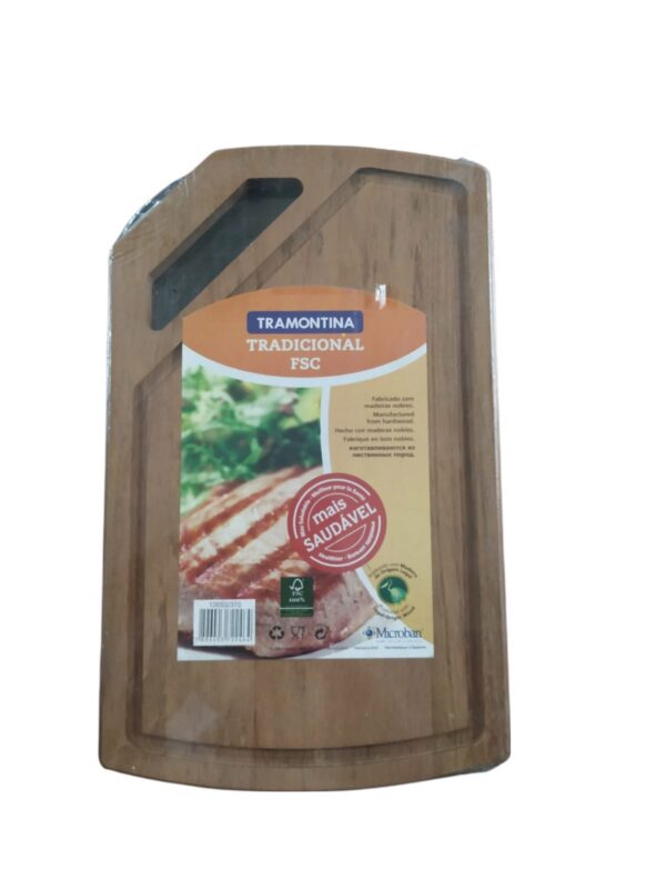 Tabla Rectangular c/mango Tramontina 34cm