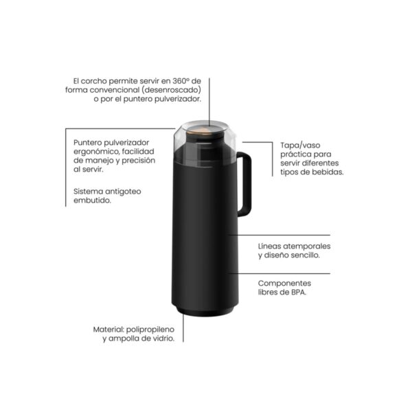Termo Tramontina Exata de 1 L - Imagen 2
