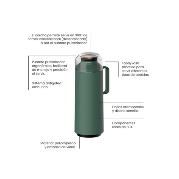 Termo Tramontina Exata de 1 L - Imagen 2