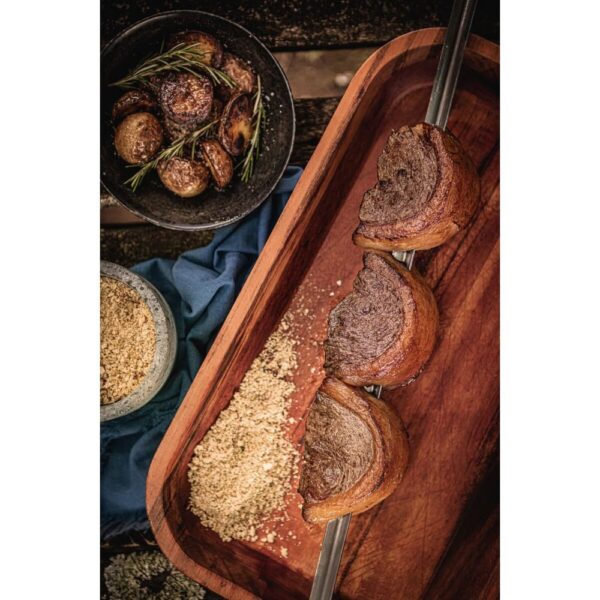 Brocheta para Churrasco con Hoja de Acero Inoxidable de 85cm - Imagen 2