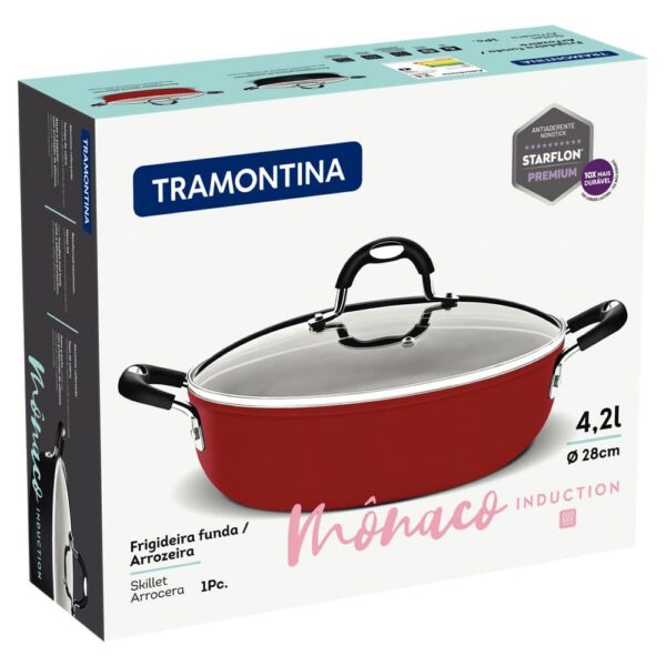 Arrocera Mónaco de Aluminio con Revestimiento Interno de Antiadherente Starflon T3 28cm 4,2L - Imagen 5