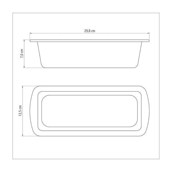 Molde para Pan y Pasteles Brasil de Aluminio con Revestimiento Antiadherente 26cm - Imagen 4