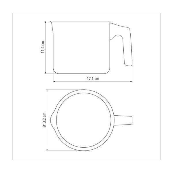 Hervidor Paris de Aluminio con Revestimiento Antiadherente Starflon Max 12cm 1,2L - Imagen 2