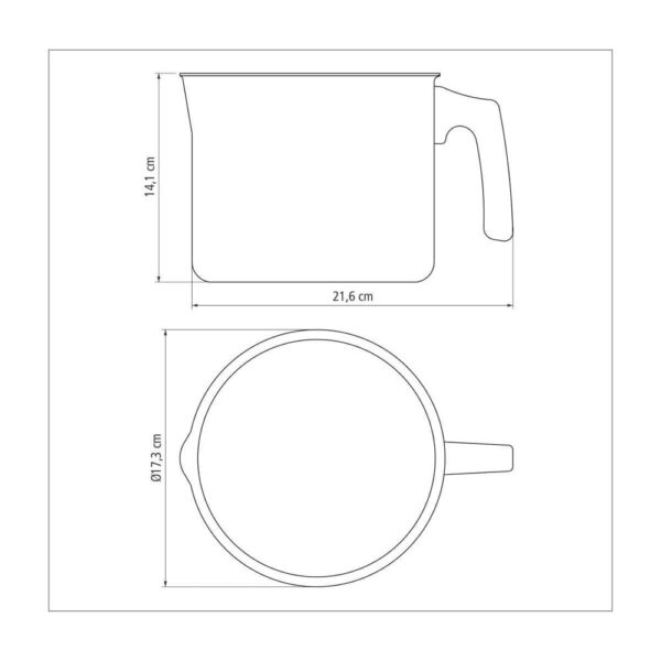 Hervidor Paris de Aluminio con Revestimiento Antiadherente Starflon Max 16cm 2,7L - Imagen 2