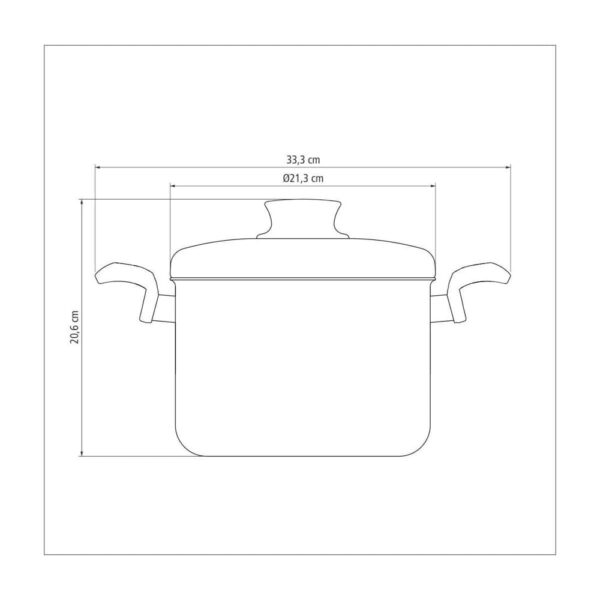 Olla Alta Paris de Aluminio con Revestimiento Antiadherente Starflon Max 20cm 4,2L - Imagen 2