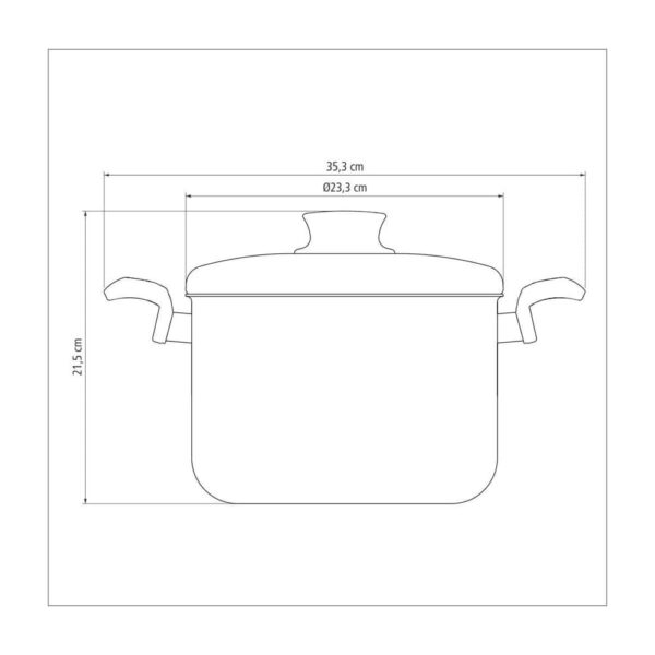 Olla Alta Paris de Aluminio con Revestimiento Antiadherente Starflon Max 22cm 5,7L - Imagen 2