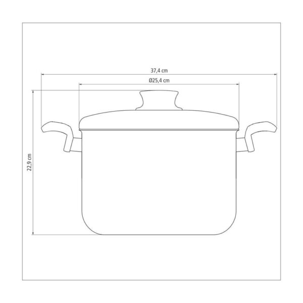 Olla Alta Paris de Aluminio con Revestimiento Antiadherente Starflon Max 24cm 7,1L - Imagen 2