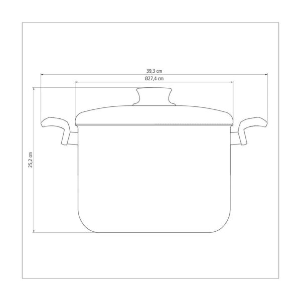 Olla Alta Paris de Aluminio con Revestimiento Antiadherente Starflon Max 26cm 9,6L - Imagen 2