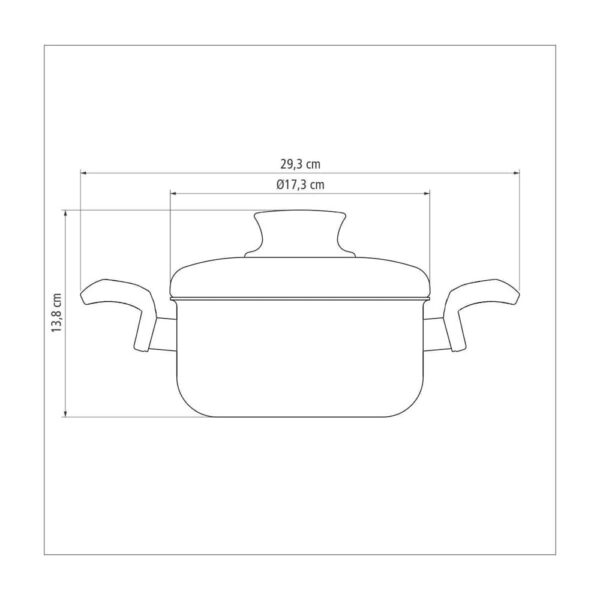Olla Baja Paris de Aluminio con Revestimiento Antiadherente Starflon Max 16cm 1,5L - Imagen 5