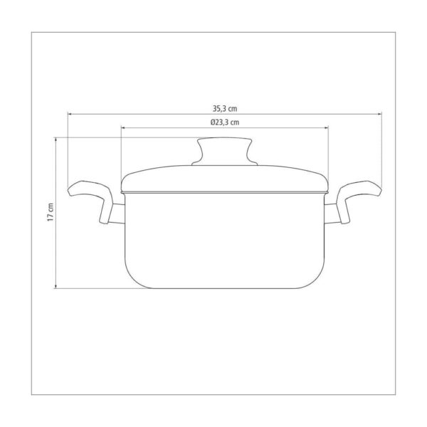 Olla Baja Paris de Aluminio con Revestimiento Antiadherente Starflon Max 22cm 3,8L - Imagen 5