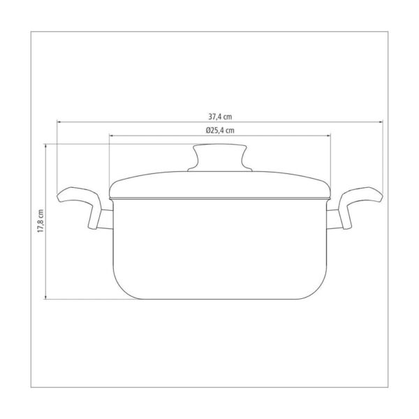 Olla Baja Paris de Aluminio con Revestimiento Antiadherente Starflon Max 24cm 4,9L - Imagen 5