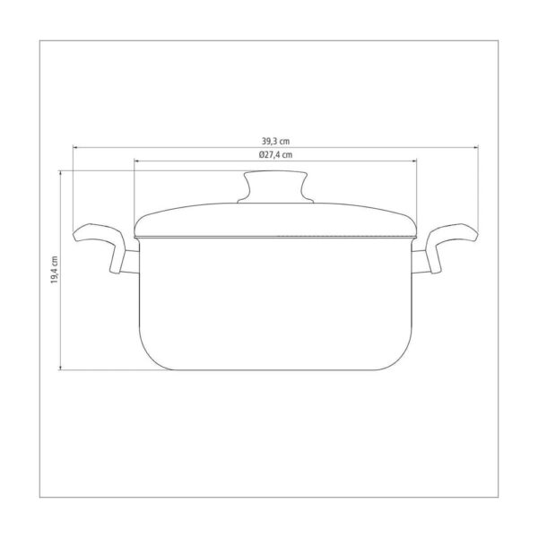 Olla Baja Paris de Aluminio con Revestimiento Antiadherente Starflon Max 26cm 6,3L - Imagen 5