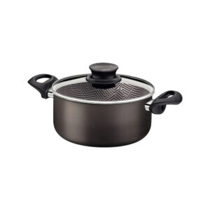 Olla Baja Paris con Revestimiento Antiadherente Starflon Max y tapa de vidrio 18cm 2,1L