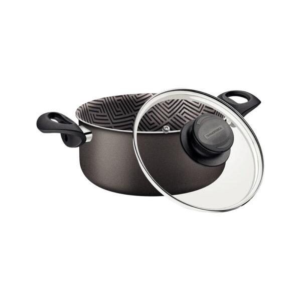 Olla Baja Paris con Revestimiento Antiadherente Starflon Max y tapa de vidrio 20cm 2,9L - Imagen 3