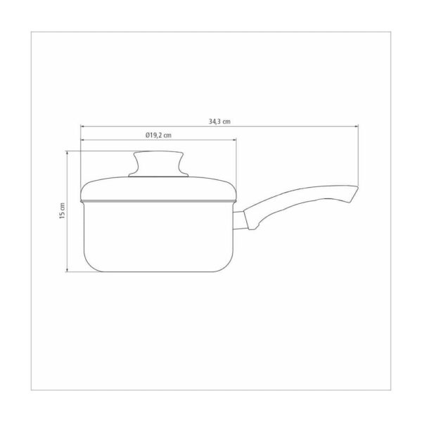Olla c/Mango Paris de Aluminio con Revestimiento Antiadherente Starflon Max 18cm 2,0L - Imagen 2