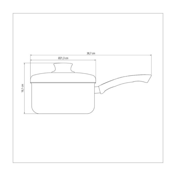 Olla c/Mango Paris de Aluminio con Revestimiento Antiadherente Starflon Max 20cm 3,0L - Imagen 2
