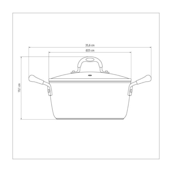 Olla Mónaco de aluminio con revestimiento interno antiadherente Starflon T3 24cm 4,5L - Imagen 8