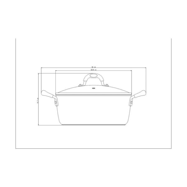 Olla Mónaco de Aluminio con Revestimiento Interno de Antiadherente Starflon T3 28cm 6,5L - Imagen 8