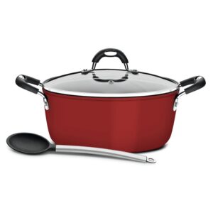 Olla Risotera Mónaco de Aluminio con Revestimiento Interno de Antiadherente Starflon T3 24cm 4,7L