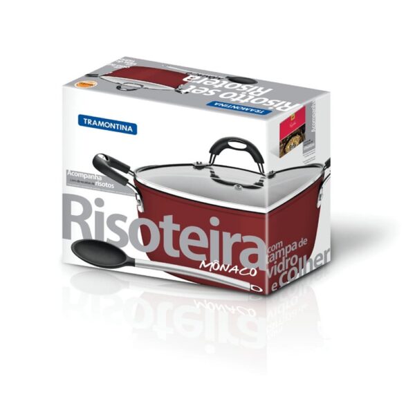 Olla Risotera Mónaco de Aluminio con Revestimiento Interno de Antiadherente Starflon T3 24cm 4,7L - Imagen 3