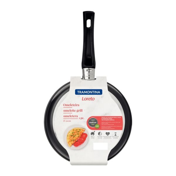Omeletera Loreto en Aluminio con Revestimiento Interno Antiadherente Starflon Max 20cm - Imagen 5