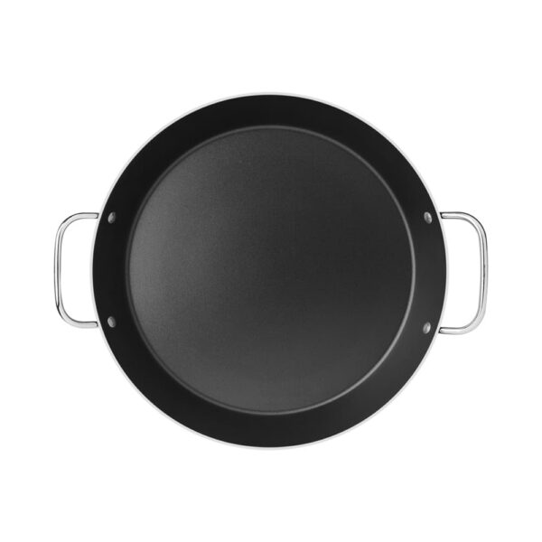 Paellera Napoli en Aluminio con Revestimiento Interno Antiadherente Starflon T1 con Asas Metálicas Grafito 30cm - Imagen 2