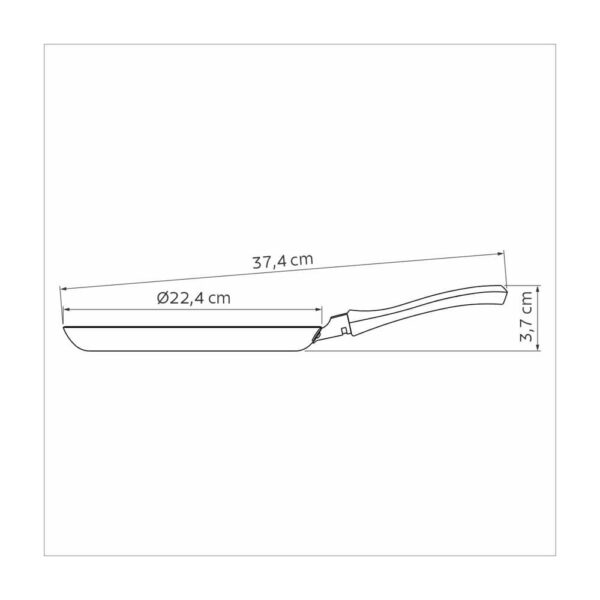 Panquequera Profesional de Aluminio con Revestimiento Interno de Antiadherente Starflon T3 22cm - Imagen 4