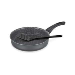 Sartén Recto Paris de Aluminio con Revestimiento de Antiadherente Starflon Max Grafito con Espátula de Nylon 22cm