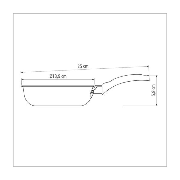 Sartén para huevo Turim en aluminio con revestimiento antiadherente Starflon Max 13cm - Imagen 6