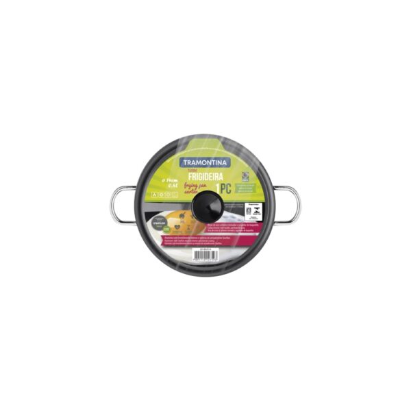 Sartén Turim en aluminio con revestimiento antiadherente Starflon Max con tapa plomo 14cm - Imagen 4
