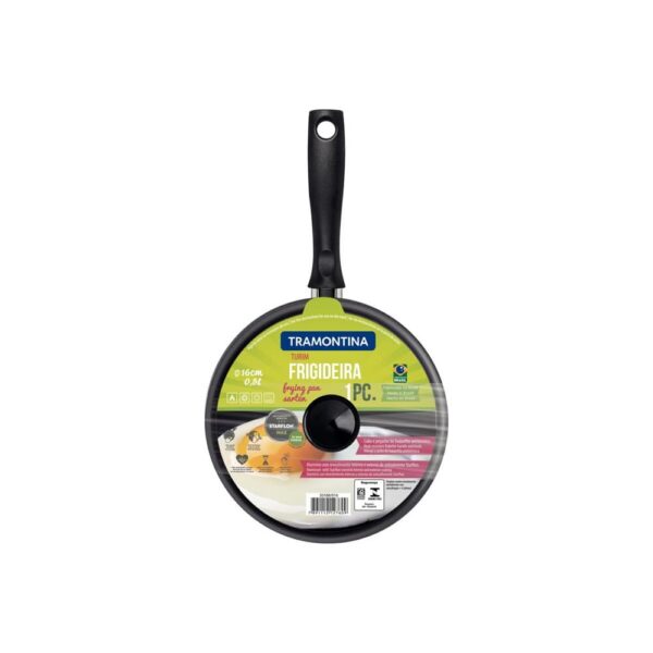 Sartén Turim en aluminio con revestimiento antiadherente Starflon Max con tapa plomo 16cm - Imagen 4