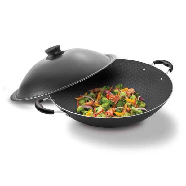 Olla Wok Paris de Aluminio con Revestimiento Antiadherente Starflon Max 36cm 6,0L - Imagen 3