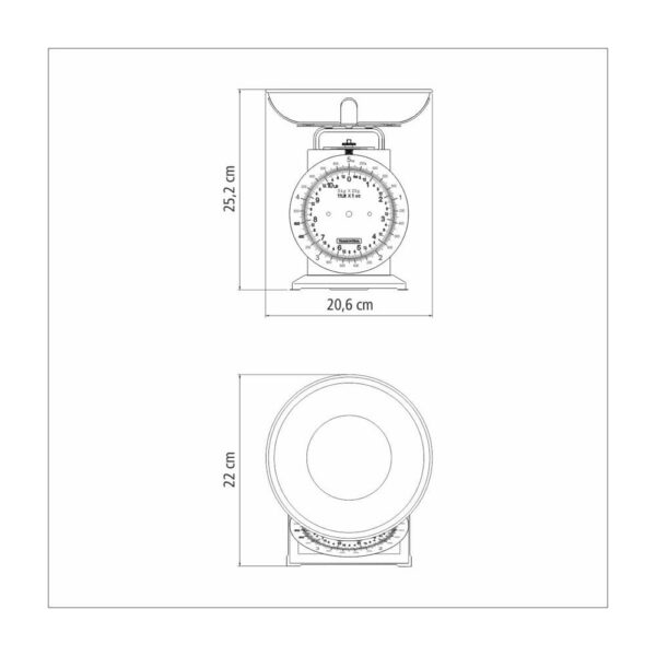 Balanza Analógica para Cocina Adatto 5Kg - Imagen 4