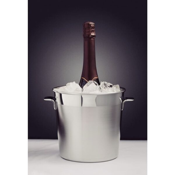 Balde para botellas Cosmos de acero inoxidable opaco con borde brillante 20cm 5,2L - Imagen 7