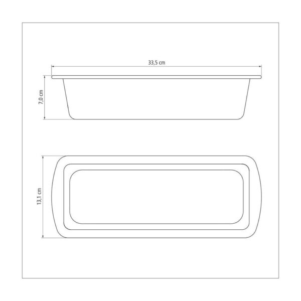 Molde para Pan y Pasteles Brasil de Aluminio con Revestimiento Antiadherente 30cm - Imagen 4