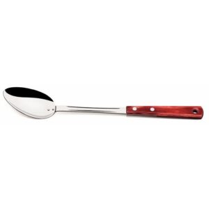 Cuchara para servir CON HOJA DE ACERO INOXIDABLE Y MANGO DE MADERA POLYWOOD Rojo