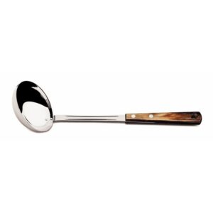 Cucharón con Hoja de Acero Inoxidable y Mango de Madera Polywood Marrón