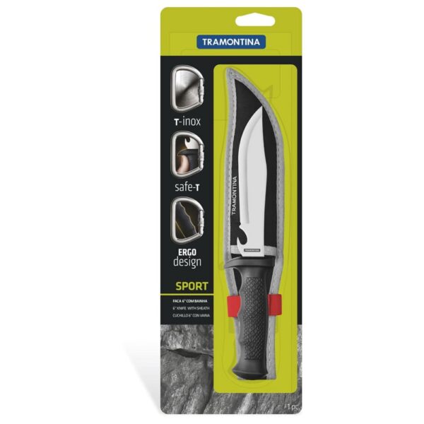 Navaja Sport con Hoja de Acero Inoxidable y Mango de Polipropileno con Funda de Nylon 6" - Imagen 2