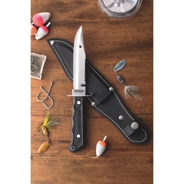 Cuchillo para Pescado con Hoja de Acero Inoxidable y Mango Caucho con Funda Sintética Negra 5" - Imagen 3