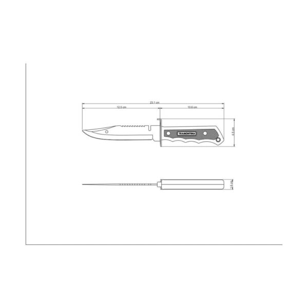 Cuchillo para Pescado con Hoja de Acero Inoxidable y Mango Caucho con Funda Sintética Negra 5" - Imagen 4