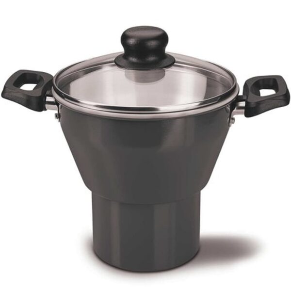 Cuscucera Caribe en aluminio con revestimiento interno y externo con antiadherente Starflon Max 16cm