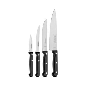 Juego de cuchillos Ultracorte con láminas de acero inoxidable y mangos de polipropileno 4 pzs
